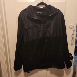 Beverly Hills Polo Club Mens L Full-Zip Fleece Black Jacket